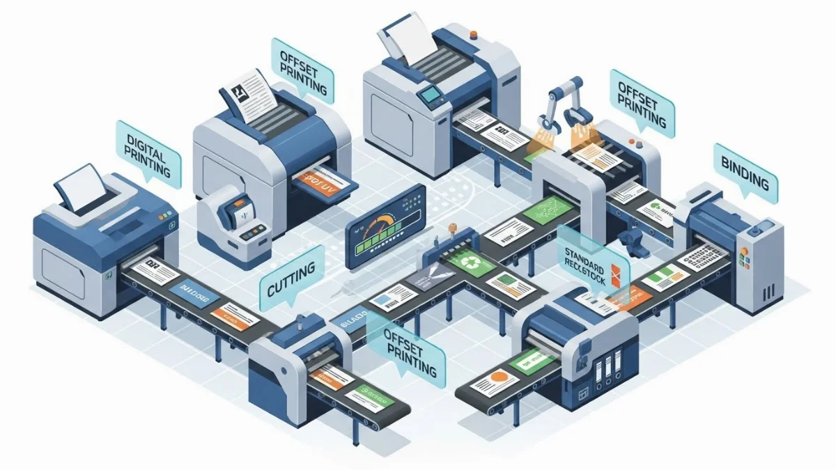 In card visit offset và kỹ thuật số