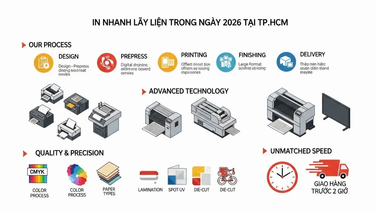 Quy trình đóng gói và giao hàng in ấn chuyên nghiệp tại xưởng TP.HCM