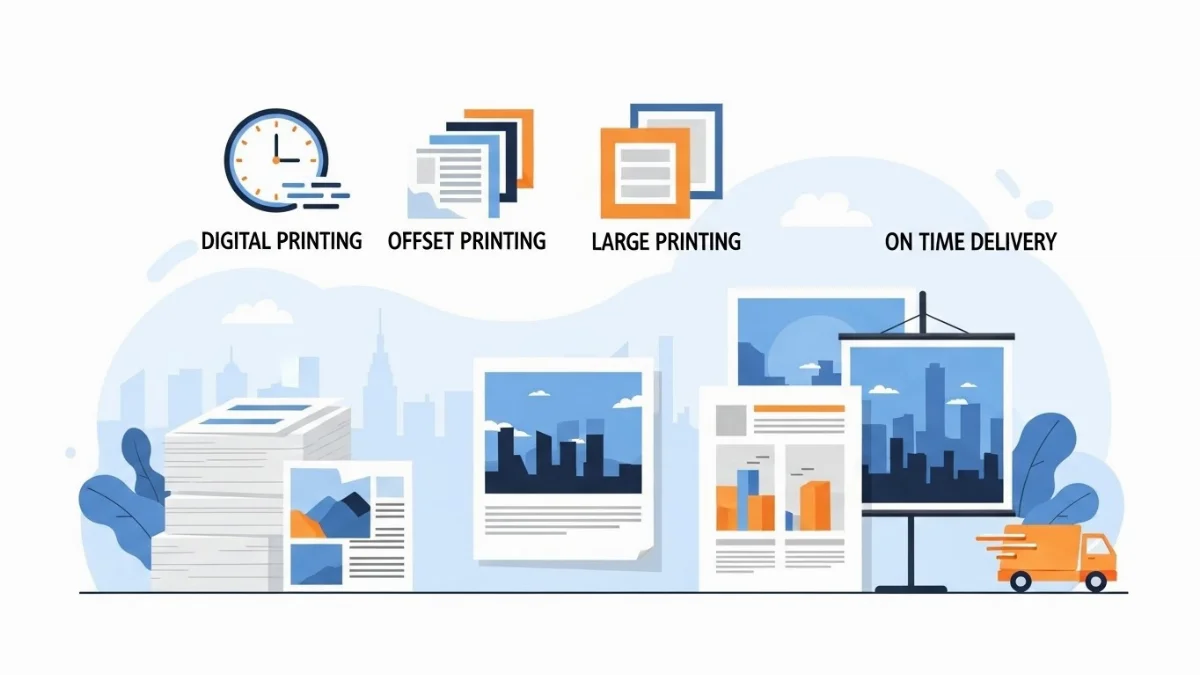 Dây chuyền in ấn hiện đại tại xưởng đảm bảo chất lượng in ấn chuyên nghiệp