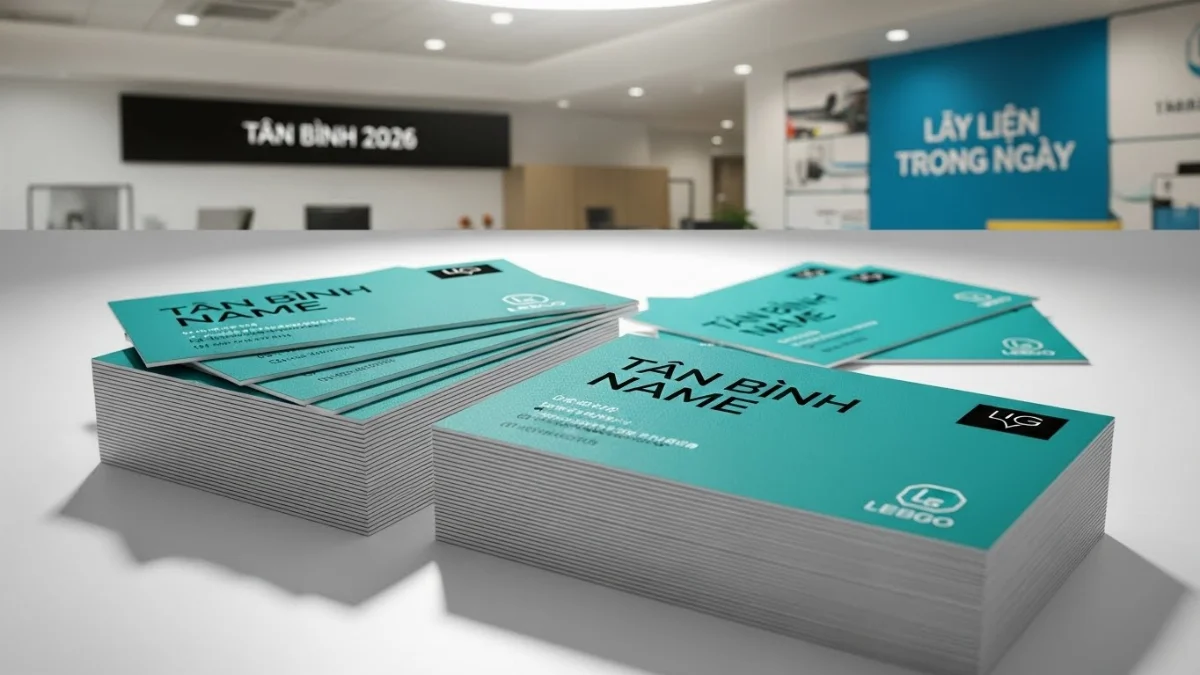 Dịch vụ in name card Tân Bình lấy liền chuyên nghiệp và uy tín 2026