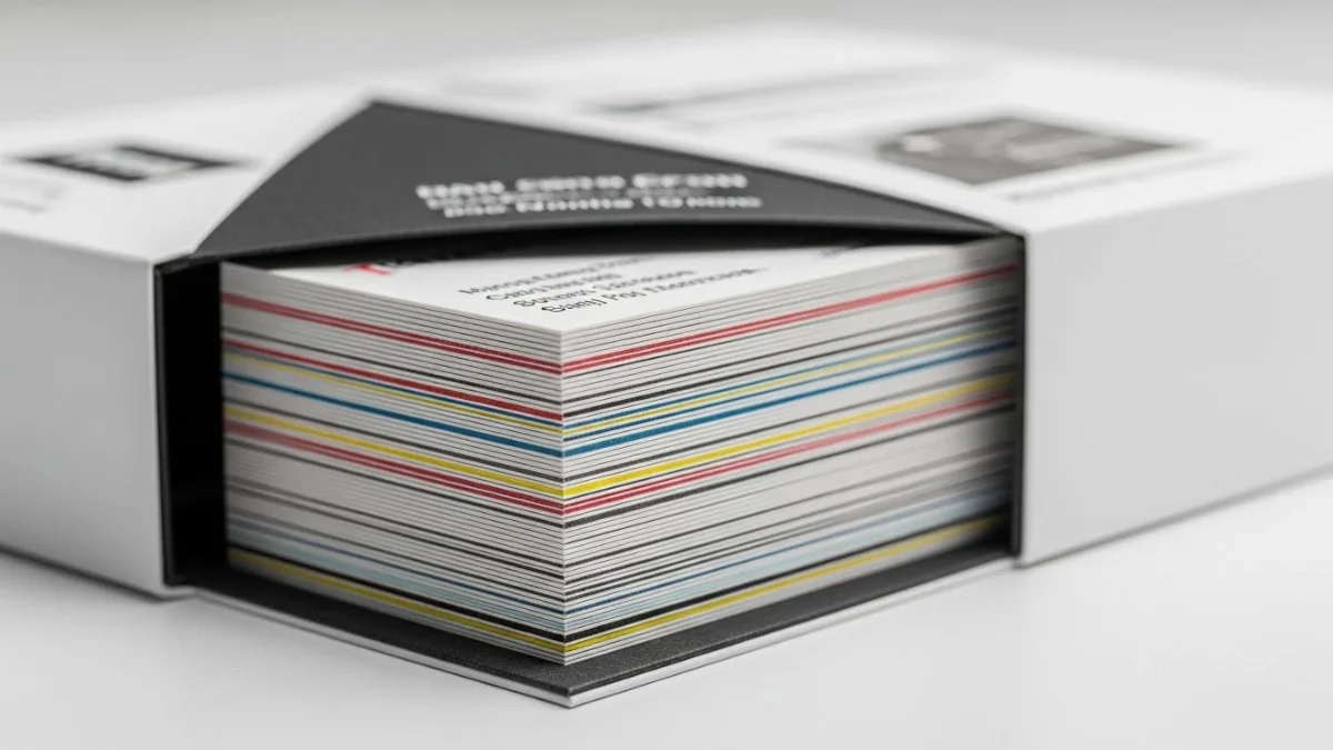 Quy trình in card visit chuyên nghiệp từ thiết kế đến thành phẩm tại xưởng in Tân Phú