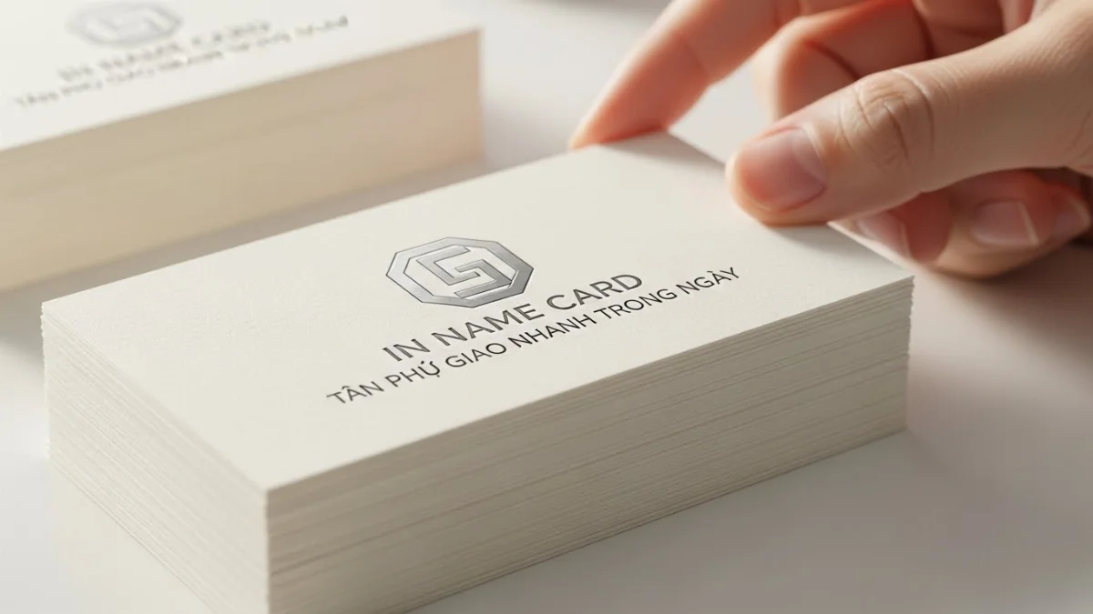 Mẫu name card được thiết kế chuyên nghiệp, in ấn sắc nét tại Tân Phú