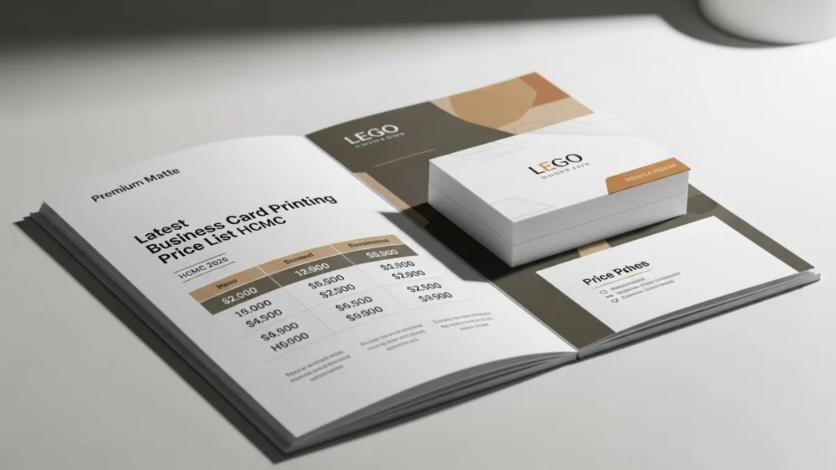 Mẫu card visit sang trọng với thiết kế hiện đại và màu sắc hài hòa tại TP.HCM