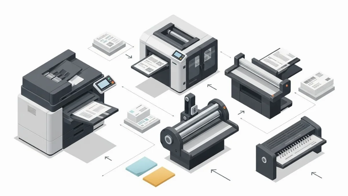 Kỹ thuật viên vận hành máy in card visit lấy liền chuyên nghiệp