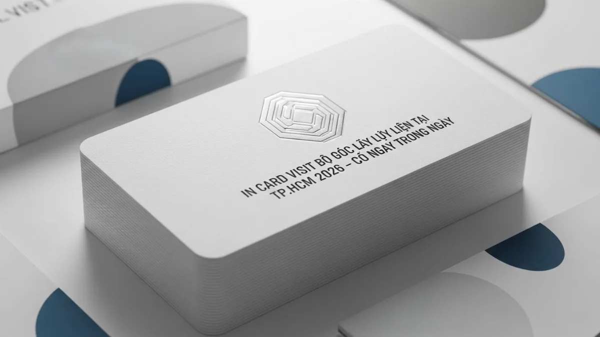 Dịch vụ in card visit nhanh lấy liền chuyên nghiệp tại TP.HCM