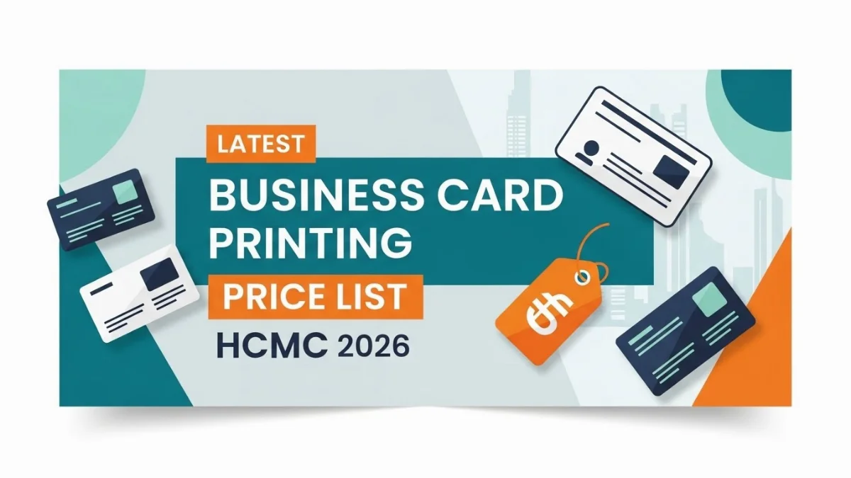 Bảng giá in card visit các loại chất liệu và số lượng khác nhau tại xưởng In Thành Công TP.HCM