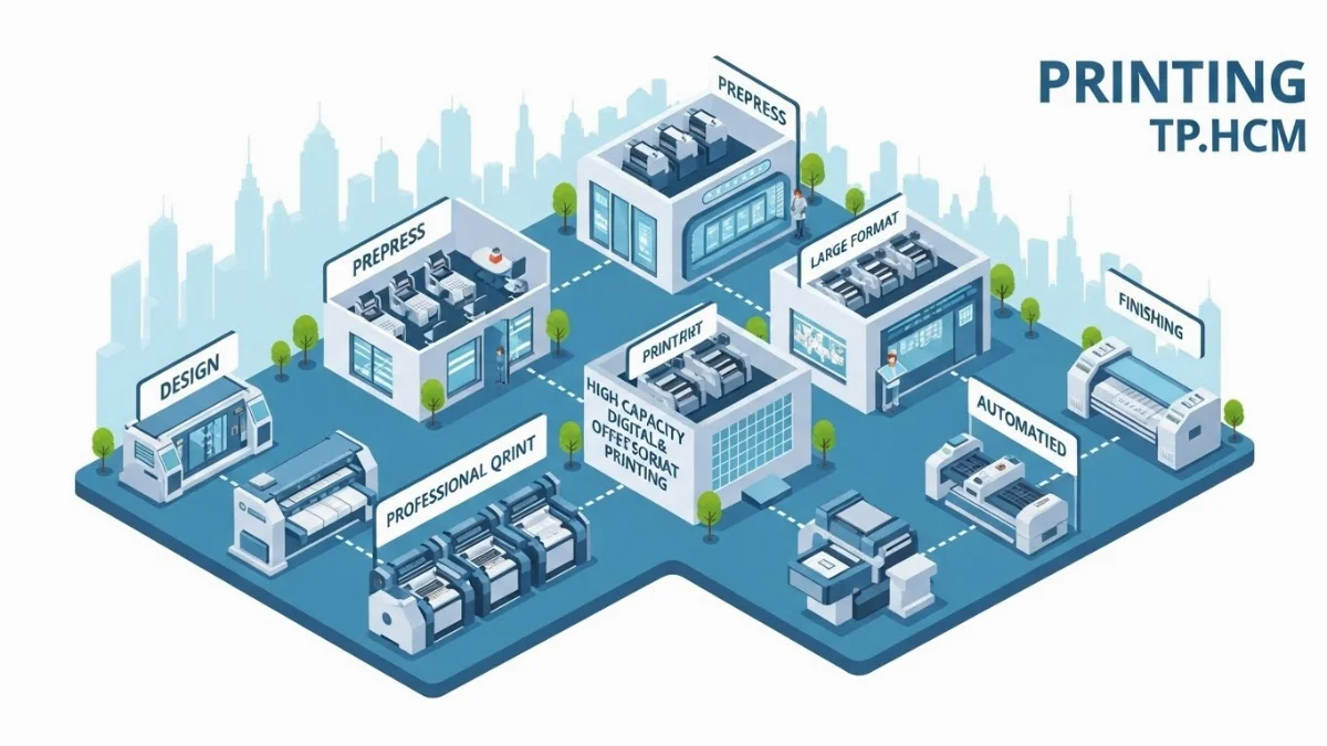 Máy móc hiện đại đáp ứng mọi yêu cầu in nhanh 24h