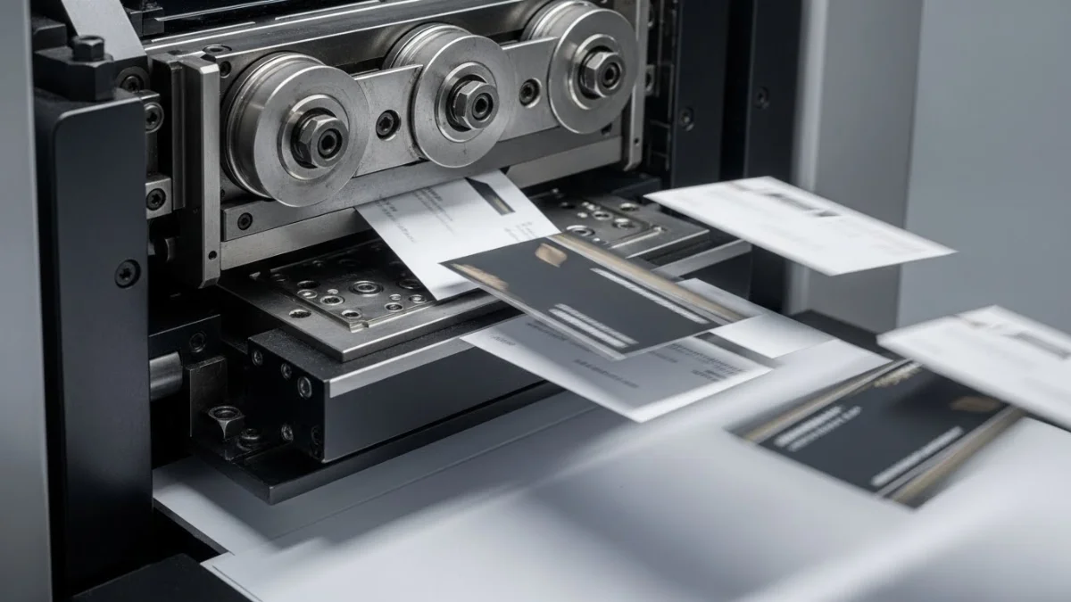 Quy trình in card visit bo góc nhanh chóng chuyên nghiệp tại xưởng