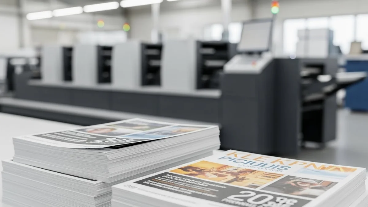 Giấy Couche in tờ rơi với bề mặt láng mịn, màu sắc tươi sáng