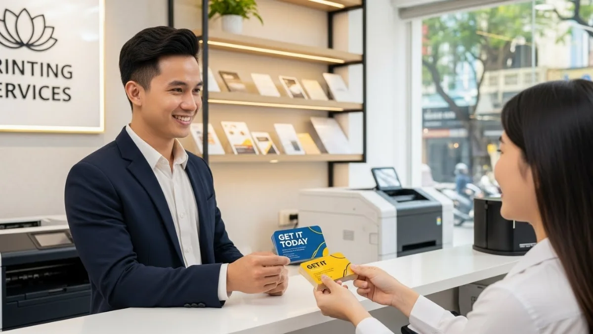 Mẫu card visit bo góc độc đáo chuyên nghiệp lấy liền tại TP.HCM