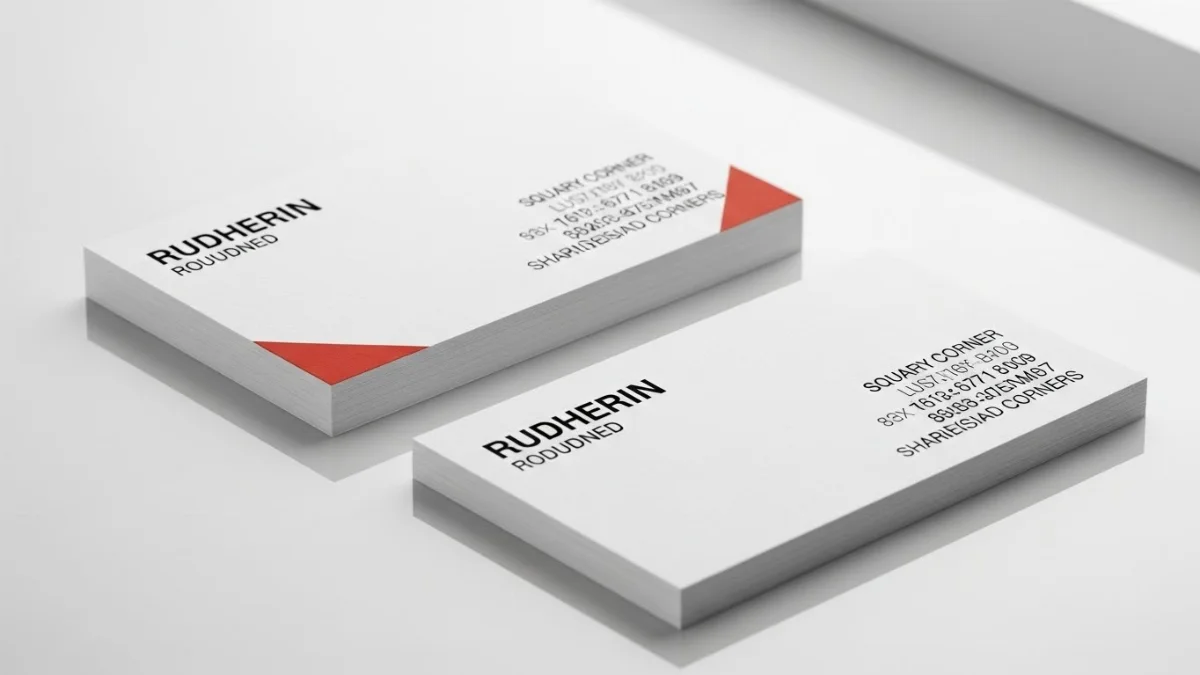 Mẫu card visit bo góc hiện đại với thiết kế logo đẹp mắt, tinh tế