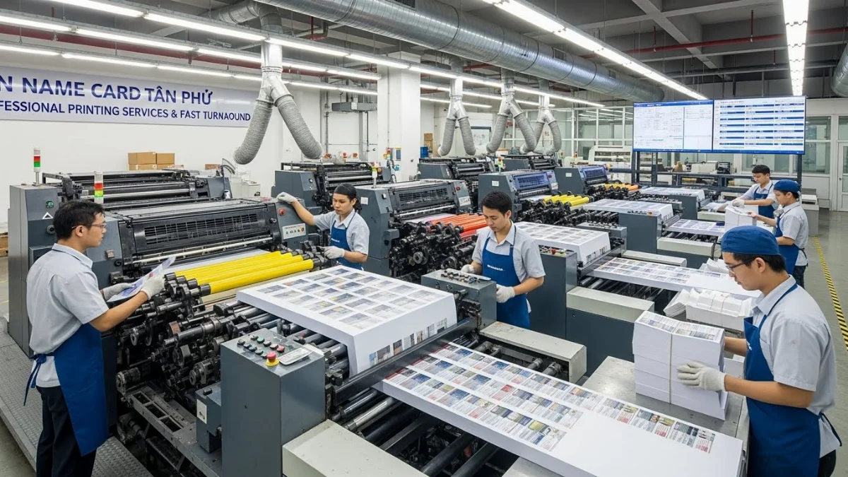Xưởng in name card Tân Phú với công nghệ hiện đại, đảm bảo chất lượng cao