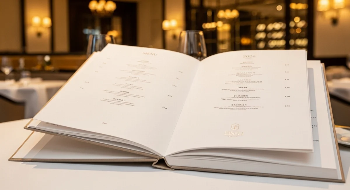 Menu bìa cứng cao cấp sang trọng thiết kế đẹp mắt cho nhà hàng