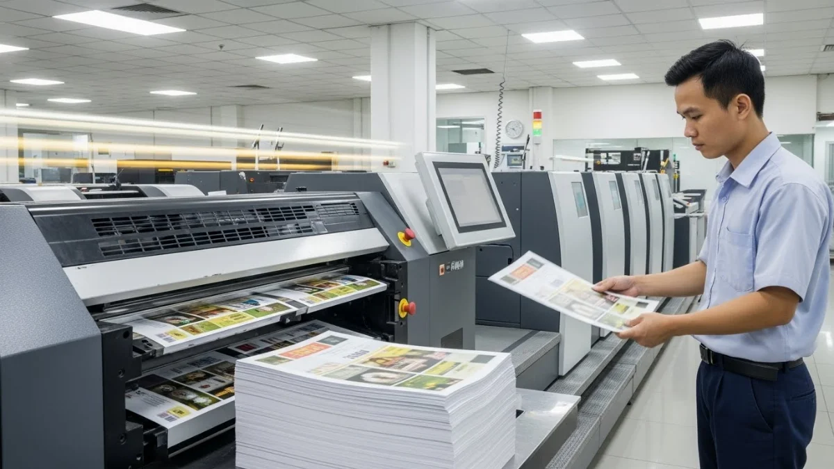 Quy trình kiểm soát chất lượng in tờ rơi tại xưởng
