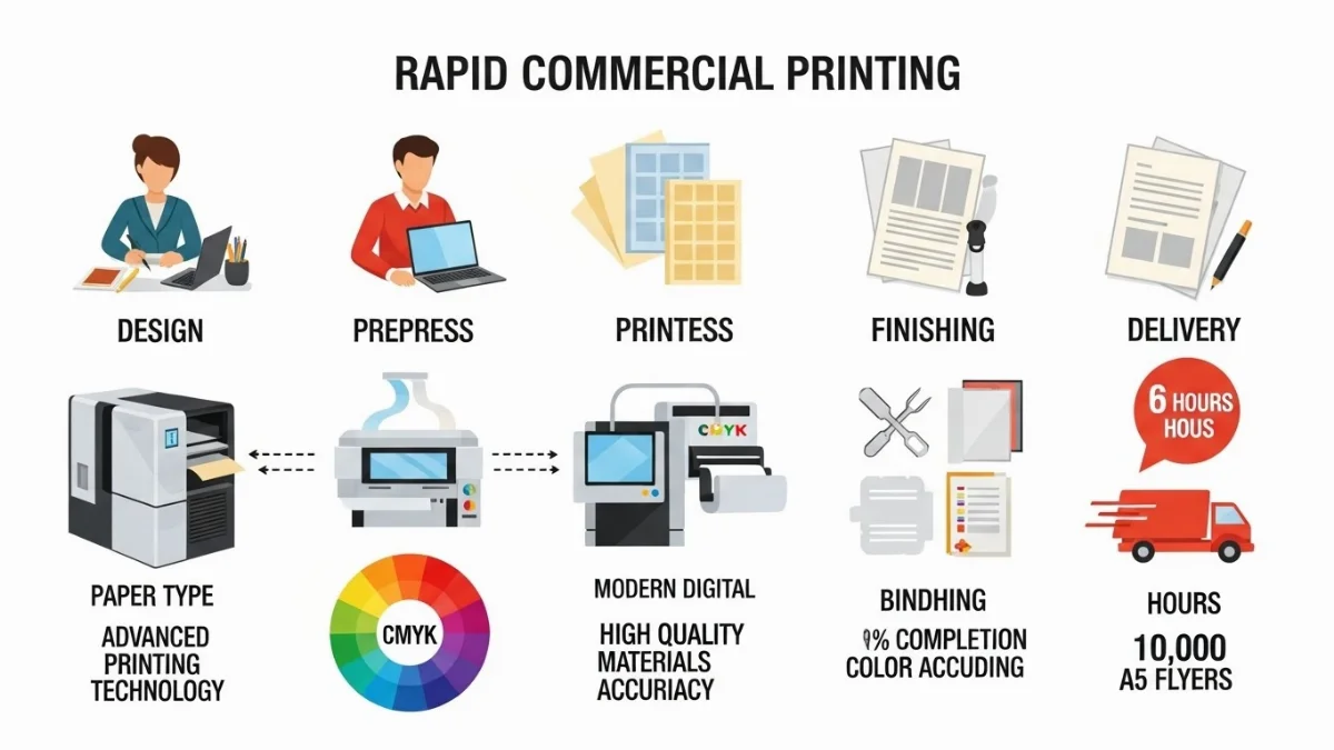 Tờ rơi A5 hoàn thiện được đóng gói và giao đến khách hàng