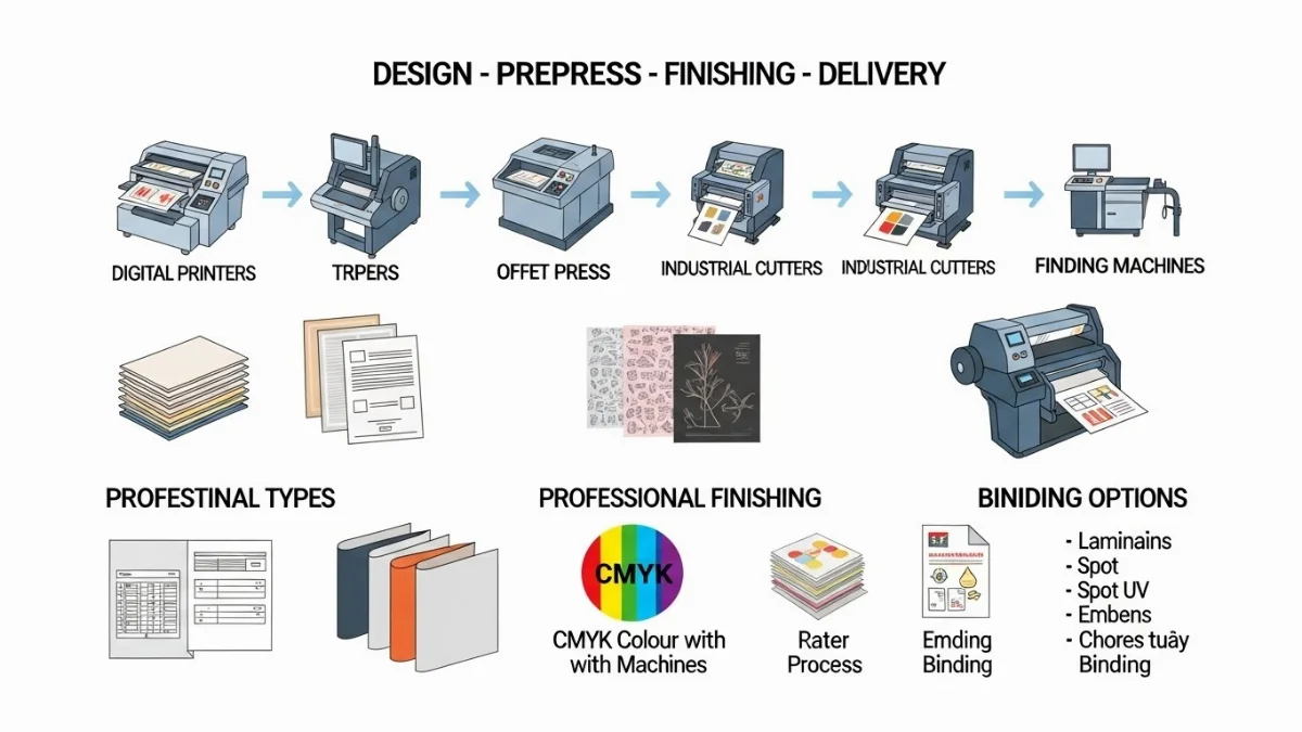 Hình ảnh mẫu thử màu in trên giấy Couche và Bristol