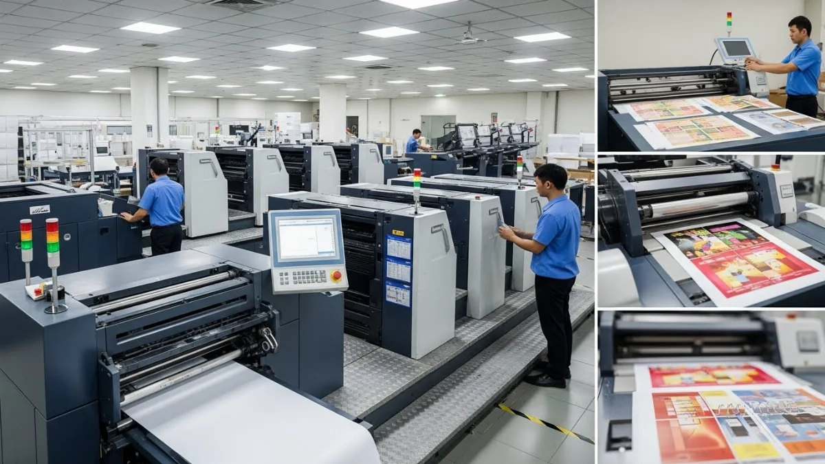 Hình ảnh minh họa các loại giấy và mực in chất lượng cao