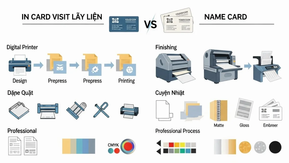 Card visit chất lượng cao giúp tạo ấn tượng tốt ban đầu