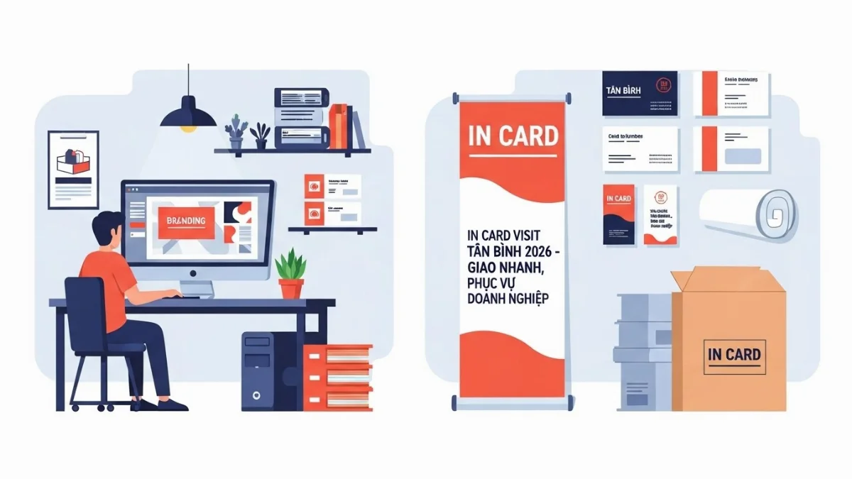 Xưởng in card visit Tân Bình với công nghệ in ấn hiện đại