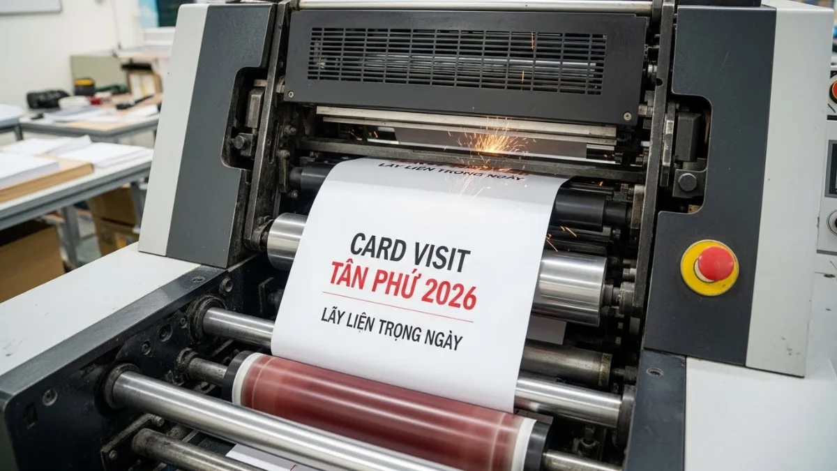 Thiết kế và in card visit Tân Phú đa dạng mẫu mã chất liệu