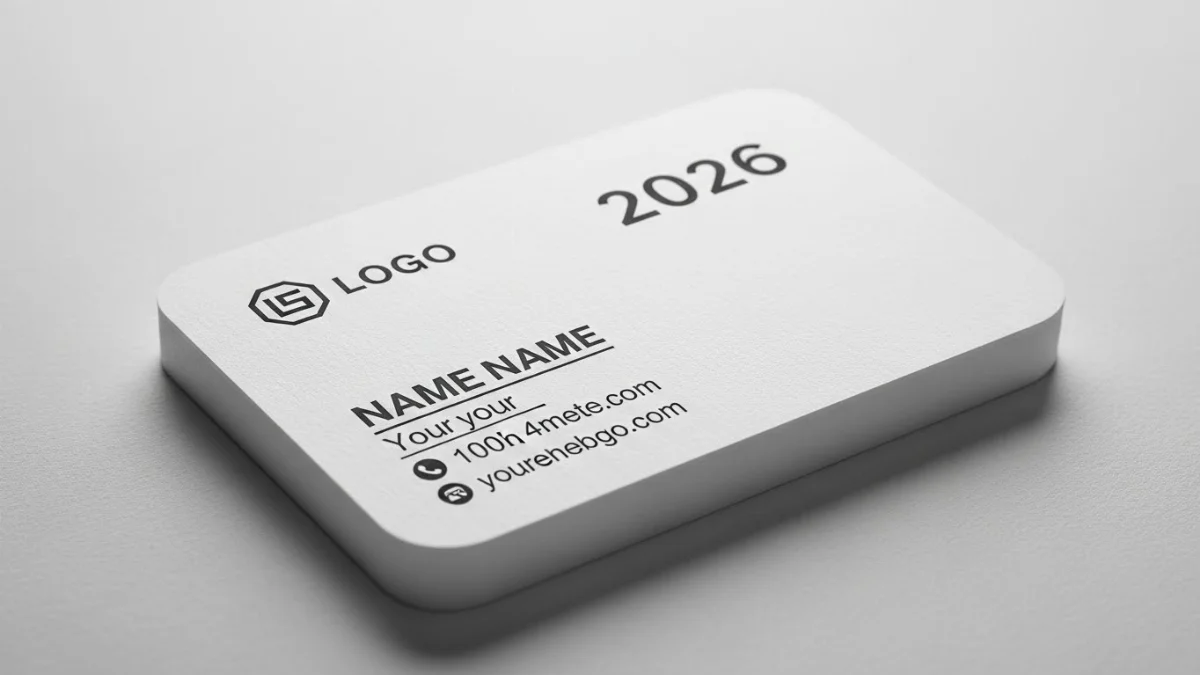 Mẫu card visit bo góc đẹp tinh tế, sang trọng và hiện đại nhất 2026
