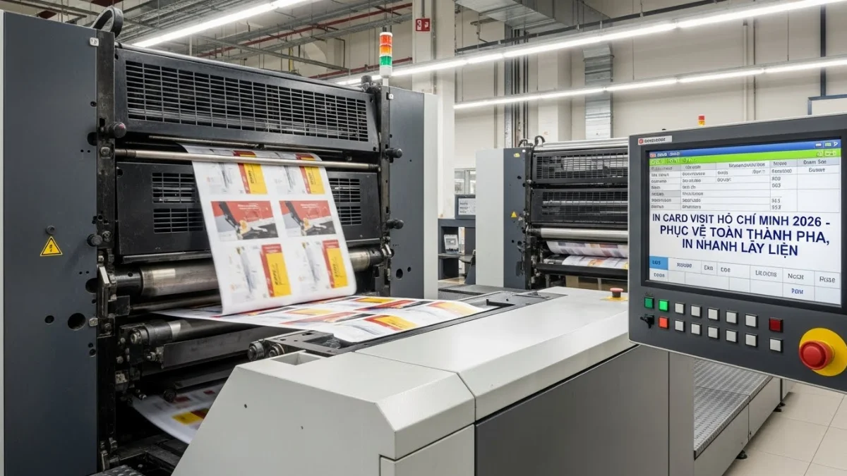 Thiết kế và in Card Visit chất lượng cao TPHCM tại xưởng uy tín