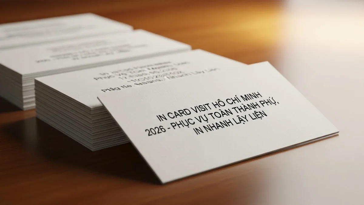 Dịch vụ in Card Visit Hồ Chí Minh nhanh chóng chuyên nghiệp tại In Thành Công