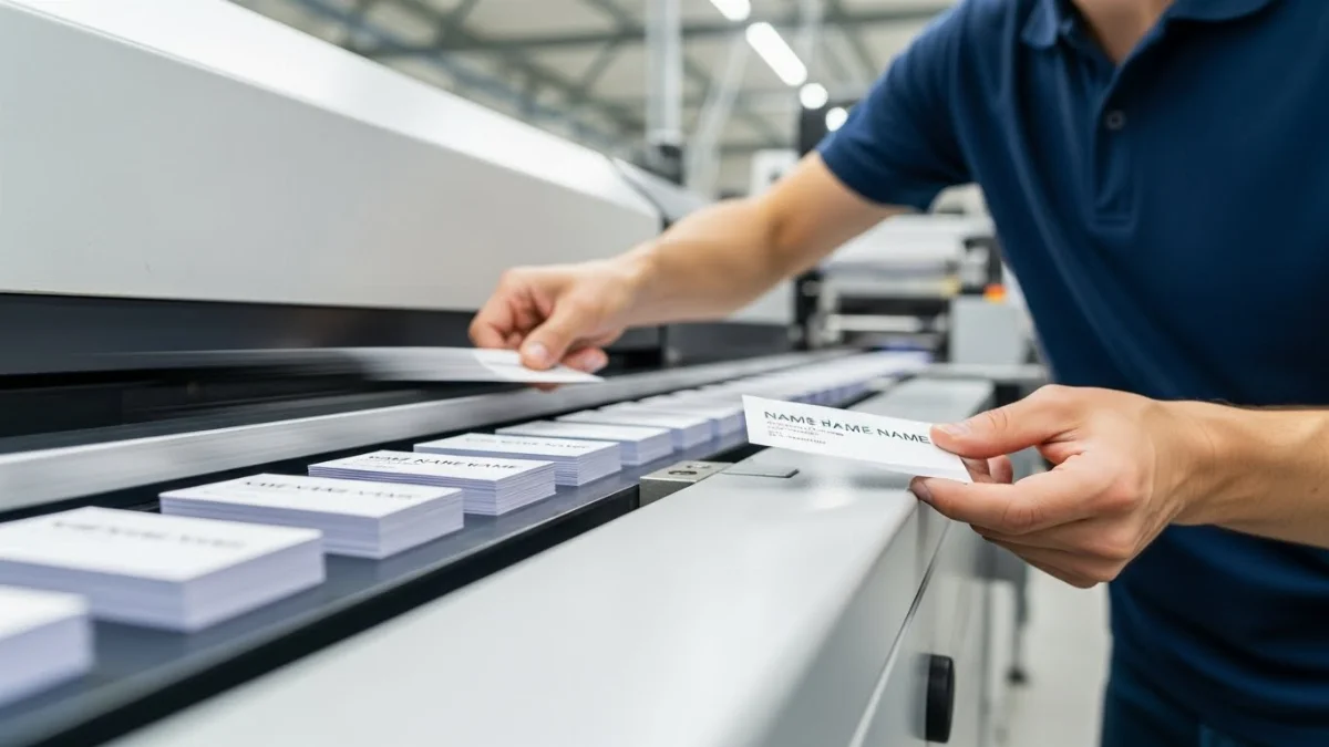 Hình ảnh minh họa kích thước name card chuẩn và vùng tràn lề