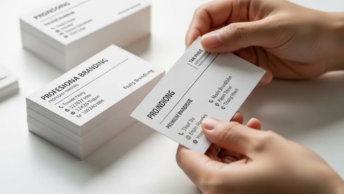 Mẫu card visit chuyên nghiệp thiết kế đẹp mắt cho doanh nghiệp Tân Phú