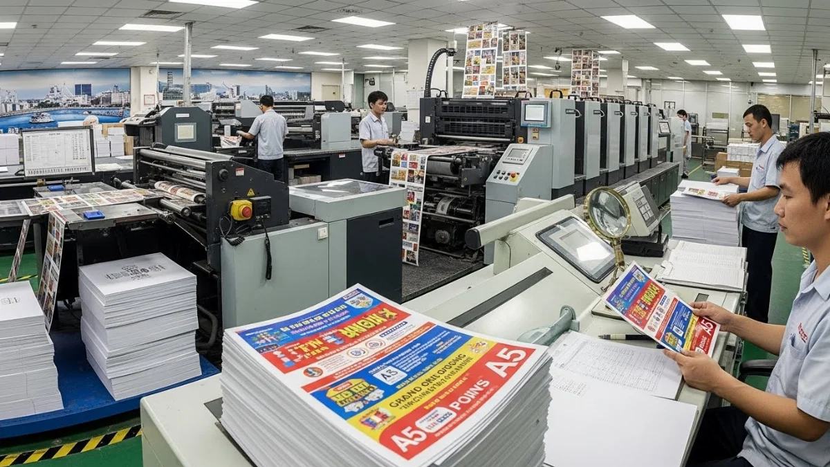 Hình ảnh người phát tờ rơi A5 quảng cáo tại TP.HCM