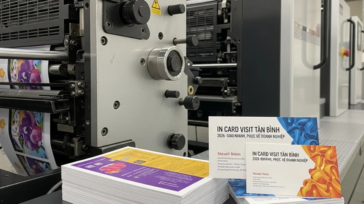 Các mẫu card visit đẹp và chuyên nghiệp được in tại Tân Bình