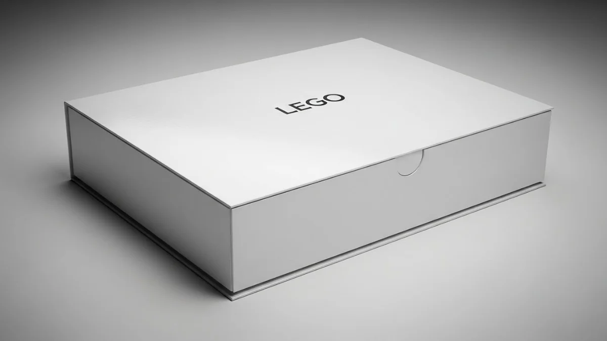 Card visit gấp với logo đặt tinh tế ở góc, cần giữ góc vuông để bảo toàn thiết kế