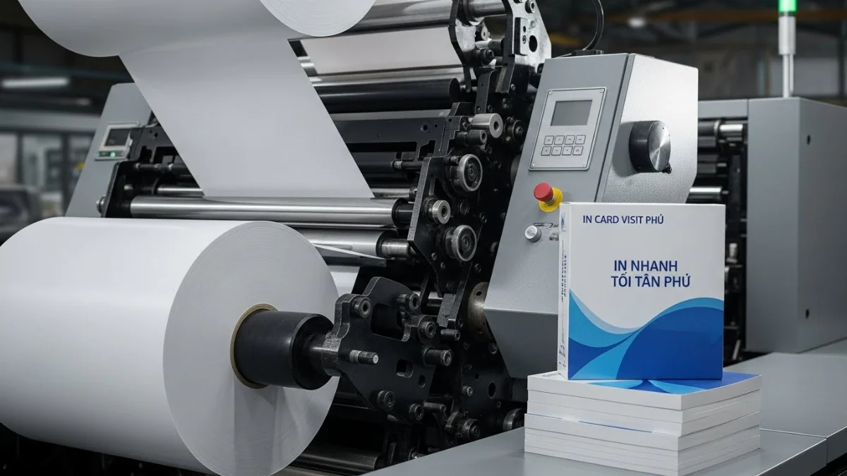 Dịch vụ in card visit nhanh tại xưởng In Thành Công Tân Phú