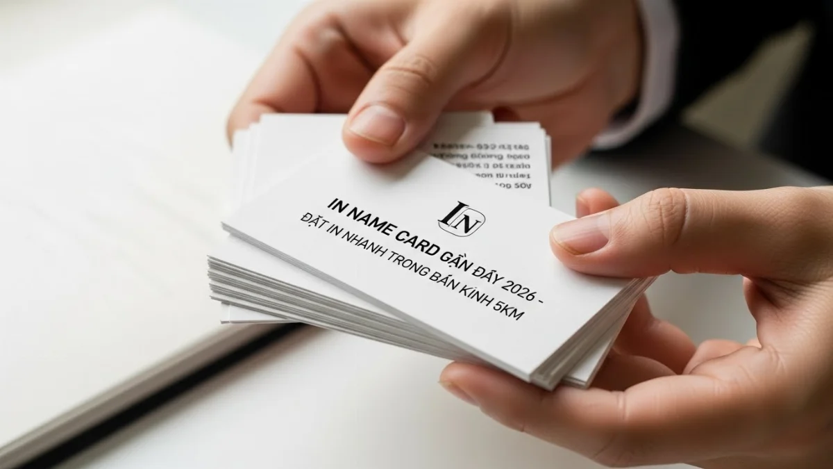 In name card gần đây nhanh chóng với công nghệ in ấn hiện đại