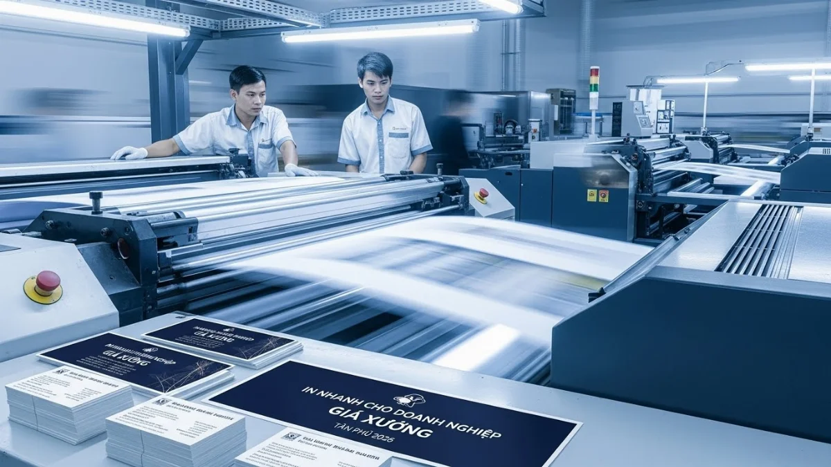 Quy trình in name card nhanh chóng, chất lượng tại Tân Phú