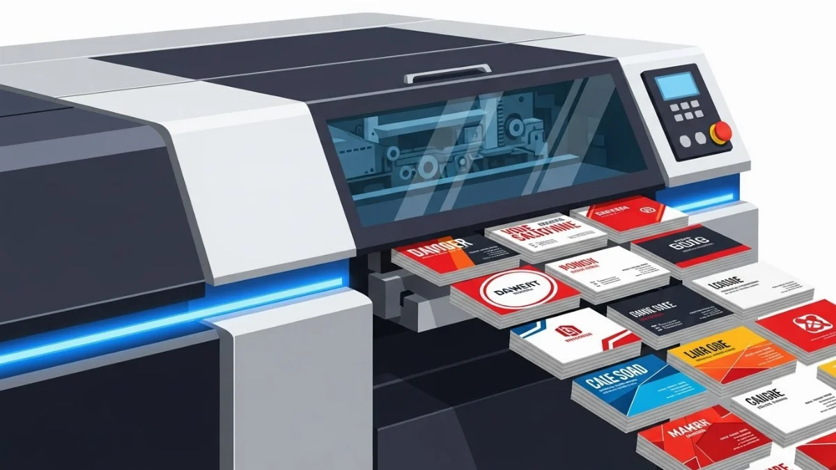 Quy trình in name card cấp tốc chuyên nghiệp bằng máy in kỹ thuật số hiện đại