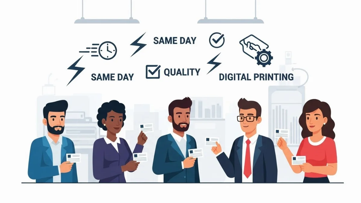 Công nghệ in name card nhanh và quy trình lấy liền