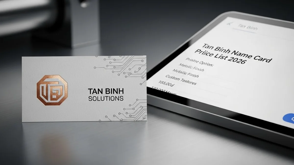 Bảng giá in name card Tân Bình cập nhật theo số lượng và loại giấy