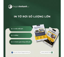 In Tờ Rơi Số Lượng Lớn