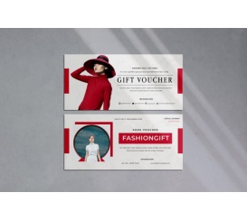 Mẫu Phiếu Quà Tặng - Gift Voucher Ngành Thời Trang - 01