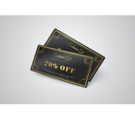 Mẫu Phiếu Quà Tặng - Gift Voucher Sang Trọng