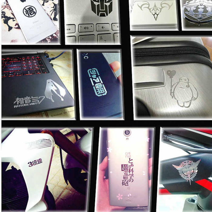7 Mẫu Nhãn Tem Decal Thương Hiệu Theo Phong Cách Anime