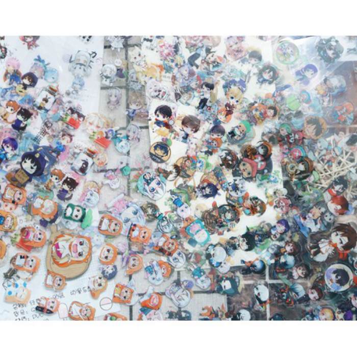 7 Mẫu Nhãn Tem Decal Thương Hiệu Theo Phong Cách Anime