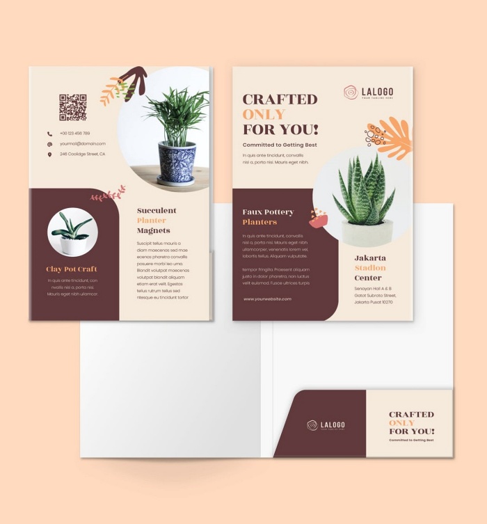 mẫu bìa sơ mi - folder cho công ty môi trường - 01