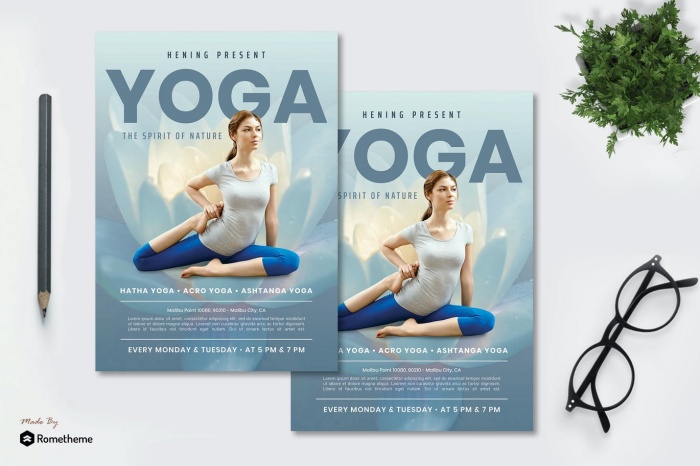 Mẫu Poster Gym & Yoga Mẫu Poster Gym & Yoga