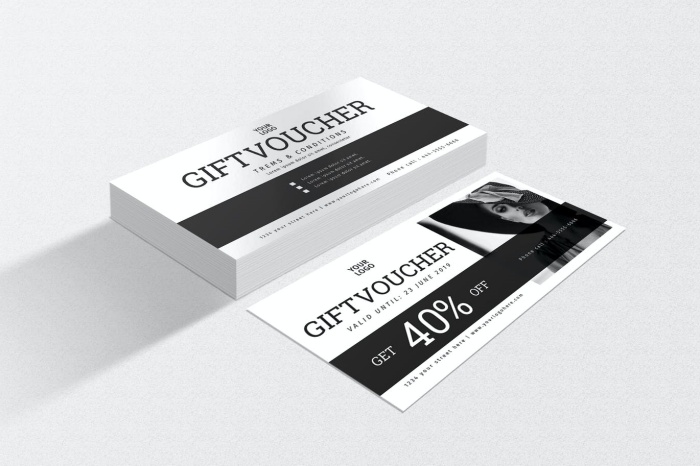 Mẫu Phiếu Quà Tặng - Gift Voucher Ngành Thời Trang