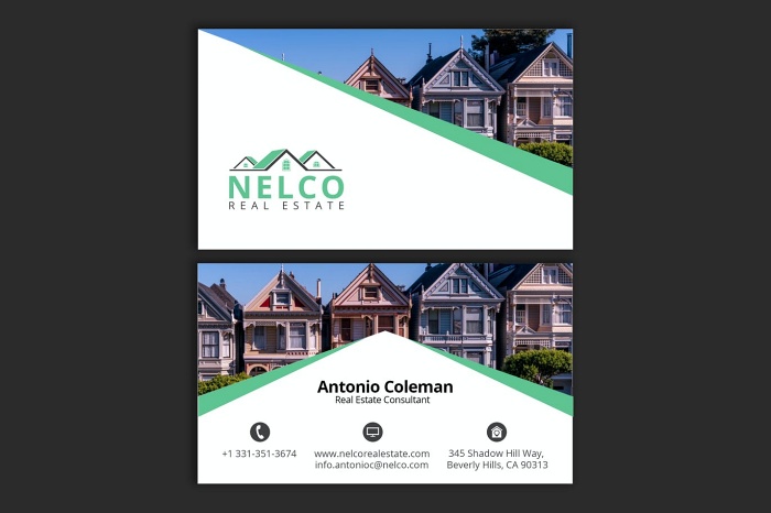 mẫu name card bất động sản - 01