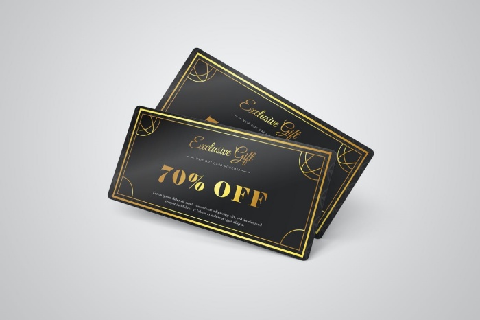 Mẫu Phiếu Quà Tặng - Gift Voucher Sang Trọng Mẫu Phiếu Quà Tặng - Gift Voucher Sang Trọng