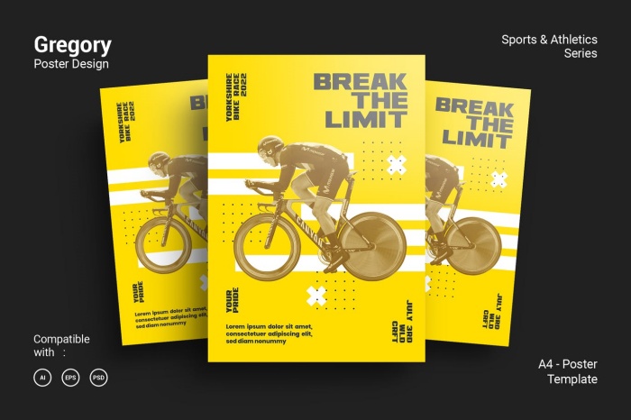 mẫu poster xe đạp