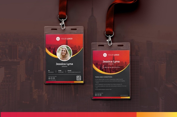 mẫu thẻ nhân viên - 01